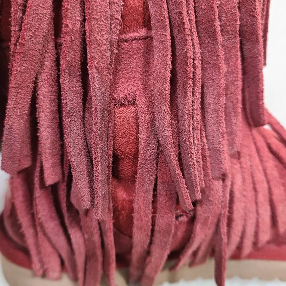 Koolaburra By Ugg Suede Tiered fringe Boots - Picture 11 of 13
